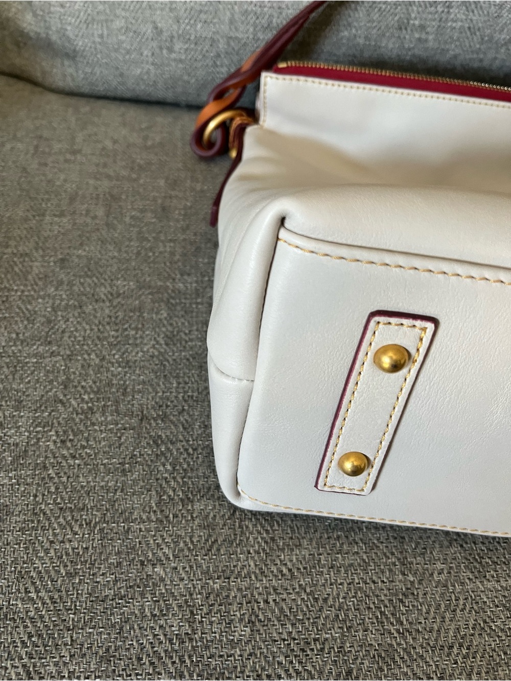 Dooney & Bourke Florentine Hobo Ecru - Picture 11 of 14